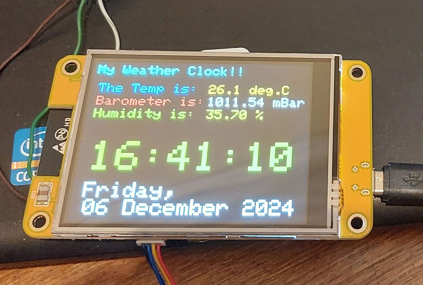 My Weather Clock!